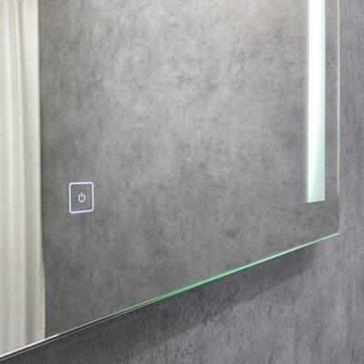 Зеркало Comforty «Жасмин 85», с LED-подсветкой, с бесконтактным сенсором, 850×650 мм