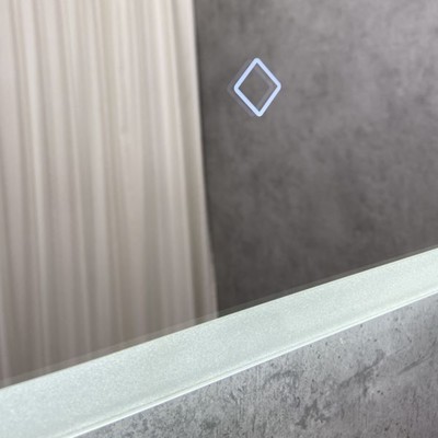 Зеркало Comforty «Колеус 65», с LED-подсветкой, с бесконтактным сенсором, 650×800 мм