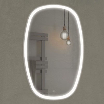 Зеркало Comforty Космея 50, LED-подсветка, бесконтактный сенсор, 50х80 см