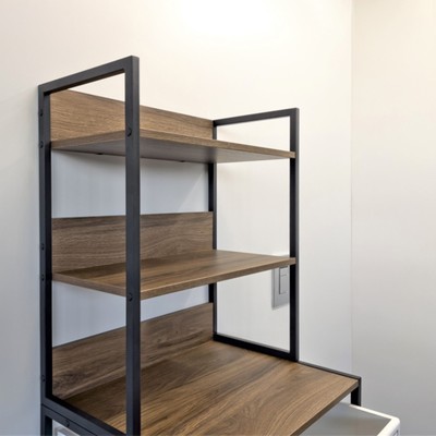 Стеллаж для стиральной машины Comforty, 650×465×1600 мм, цвет дуб тёмно-коричневый