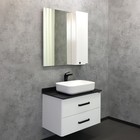 Тумба-умывальник Comforty «Амстердам-75», белый глянец со столешницей, с раковиной, T-Y9378 - Фото 6