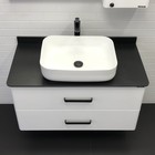 Тумба-умывальник Comforty «Амстердам-95», белый глянец со столешницей, с раковиной, T-Y9378 - Фото 1