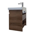 Тумба-умывальник Comforty «Осло-60», дуб тёмно-коричневый с раковиной Fest 60 - Фото 4