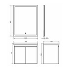 Тумба-умывальник Comforty «Осло-60», дуб тёмно-коричневый с раковиной Fest 60 - Фото 5