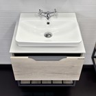 Тумба-умывальник Comforty «Порто-60», дуб дымчатый со столешницей №8, c раковиной 9055RA-50 - Фото 3