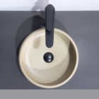 Раковина накладная Comforty 113MC, круглая, капучино, матовая - фото 12993183