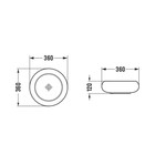 Раковина накладная Comforty 113MC, круглая, капучино, матовая - фото 12993185