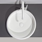 Раковина накладная Comforty 114, круглая, цвет белый - Фото 4