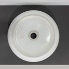 Раковина накладная Comforty 114, круглая, цвет белый - Фото 5