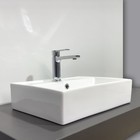 Раковина накладная Comforty 7657D, прямоугольная, 50 см, белая - фото 12993217