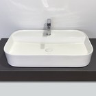 Раковина накладная Comforty 78500D, прямоугольная, 75 см, белая - фото 12993221