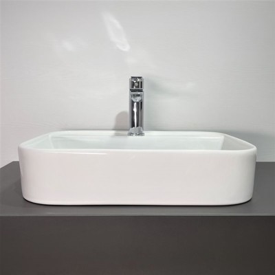 Раковина накладная Comforty 78574-50, прямоугольная, цвет белый, 50 см