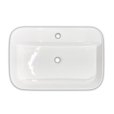 Раковина накладная Comforty 78574-60, прямоугольная, цвет белый, 60 см