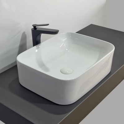 Раковина накладная Comforty 78575-50, прямоугольная, цвет белый, 50 см