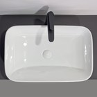 Раковина накладная Comforty 78575-60, прямоугольная, 61 см, белая - фото 12993248