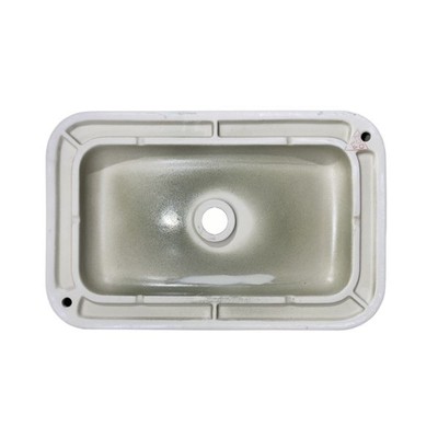 Раковина накладная Comforty 78575MDG-60, прямоугольная, цвет тёмно-зелёный матовый