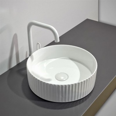 Раковина накладная Comforty 78728, круглая, цвет белый