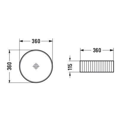 Раковина накладная Comforty 78728MB, круглая, цвет чёрный матовый