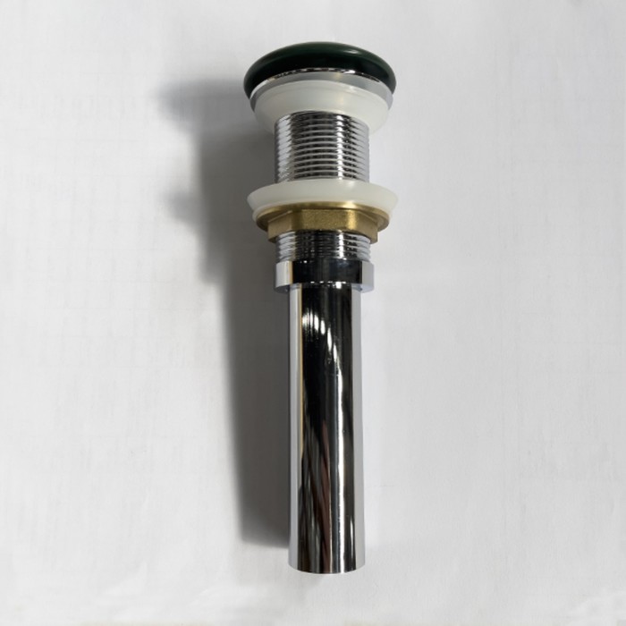 Донный клапан Comforty DK-01MDG, с керамическим верхом, без перелива, цвет тёмно-зеленый матовый - Фото 1