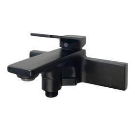 Смеситель для ванны Comforty FE071E-CMT, картридж 35 мм, без аксессуаров, цвет чёрный матовый