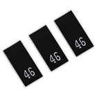 Нашивка текстильная «46», 4.6 х 1.1 см, цвет чёрный - Фото 2