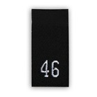 Нашивка текстильная «46», 4.6 х 1.1 см, цвет чёрный - Фото 3