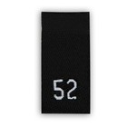 Нашивка текстильная «52», 4.6 х 1.1 см, цвет чёрный - Фото 3