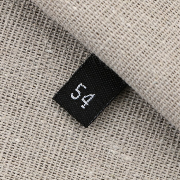 Нашивка текстильная «54», 4.6 х 1.1 см, цвет чёрный - Фото 1