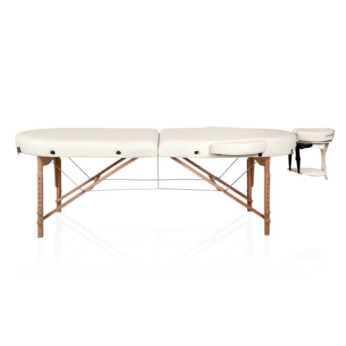 Массажный складной стол Premium oval 2, цвет кремовый - фото 1906293553