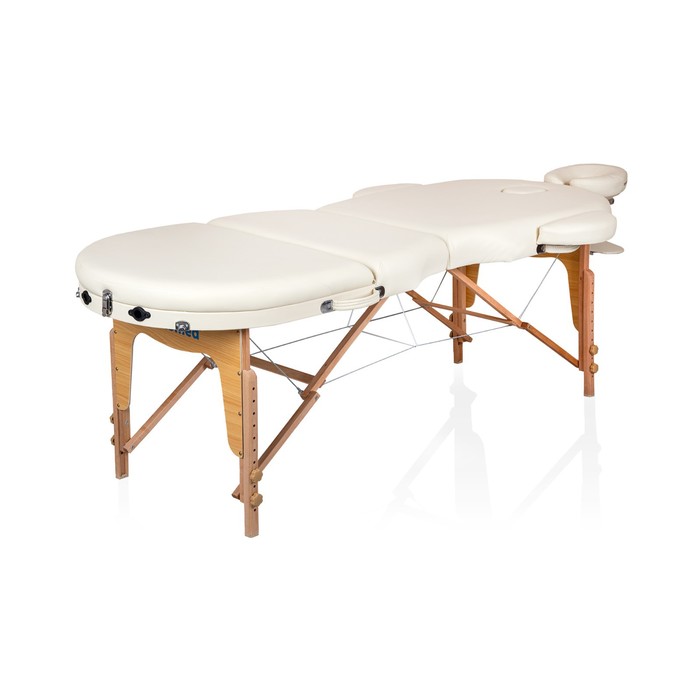 Массажный складной стол Premium oval 3, цвет кремовый - фото 1906293562