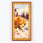 Нарды деревянные большие, настольная игра "Медведь", 40 х 40 см, с шашками - Фото 1