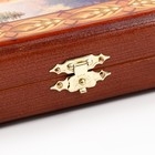 Нарды деревянные большие, настольная игра "Медведь", 40 х 40 см, с шашками - Фото 6