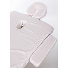 Хлопковое покрытие для массажного стола, цвет белый - Фото 3