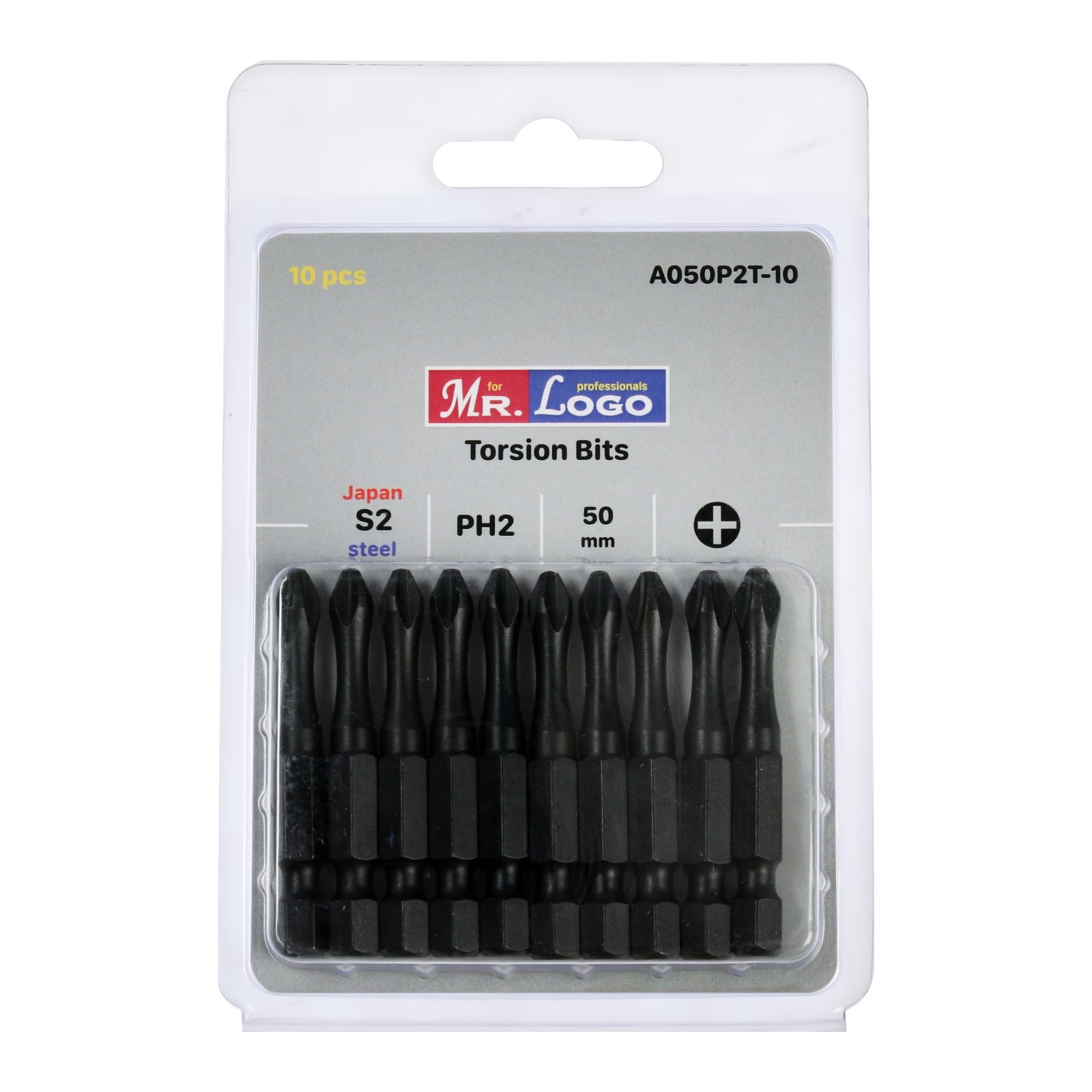 Биты профессиональные MR.LOGO A050P2T-10, Japan S2, Torsion, PH2 x 50 ...