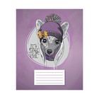 Тетрадь 12 листов в клетку Calligrata "Стильные собачки", обложка мелованная бумага, ВД-лак, блок офсет, белизна 95%, МИКС (комплект 20 шт) - фото 24248020