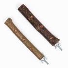 Жёрдочка для птиц «Сила природы», 17 см, диаметр 1.8-2 см, одинарная, с лакомством, дерево - Фото 6