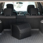 Органайзер кофр в автомобиль Cartage саквояж, экокожа стеганая, 30×30×30 см, черный - Фото 11