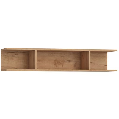 Полка навесная «Шерлок», 1202×298×200 мм, цвет дуб крафт золотой