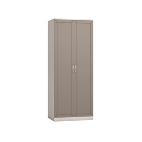 Шкаф 2-х дверный для одежды «Босфор», 804×532×1998 мм, ясень анкор светлый/глиняный серый