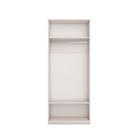 Шкаф 2-х дверный для одежды «Босфор», 804×532×1998 мм, ясень анкор светлый/глиняный серый - Фото 2