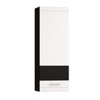 Шкаф навесной «Квартал», 450×296×1264 мм, 1 дверь, правый, цвет дуб венге / белый глянец - Фото 1