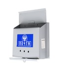 Ящик почтовый без замка (с петлёй), горизонтальный «Письмо», серый - Фото 4