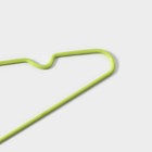 Плечики - вешалки для одежды Доляна, 10 шт., детские, антискользящие, 29.5×17 см, зелёные - Фото 4