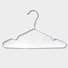 Плечики - вешалки для одежды антискользящие детские Доляна, 29,5×17,5 см, 10 шт, цвет белый - Фото 3