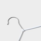 Плечики - вешалки для одежды Доляна, 29.5×17.5 см, 10 шт., детские, антискользящее покрытие, белые - Фото 4