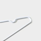 Плечики - вешалки для одежды Доляна, 29.5×17.5 см, 10 шт., детские, антискользящее покрытие, белые - Фото 5