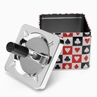 Пепельница для дома бездымная «Масти», для сигарет и стиков, 8.5×12 см - Фото 3