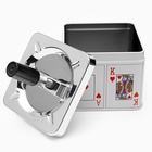 Пепельница для дома бездымная «Король и туз», для сигарет и стиков, 8.5×12 см - фото 38170068