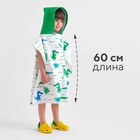 Полотенце-пончо детский LoveLife «Крокодильчики» 60×120 см, микрофибра, 225 г/м² - Фото 2