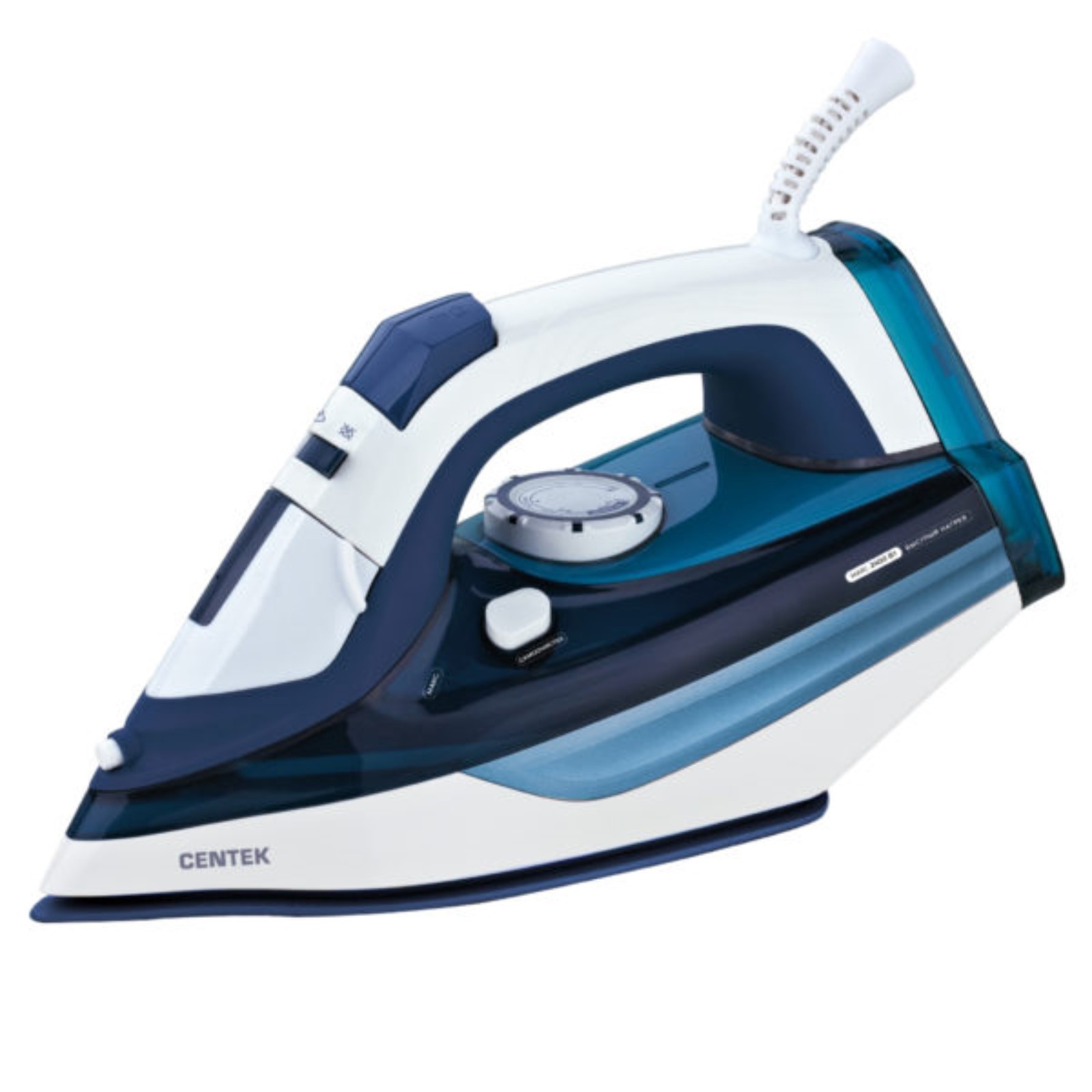 Утюг Centek CT-2319, 2400 Вт, керамика, 480 мл, капля-стоп, пар. удар ...